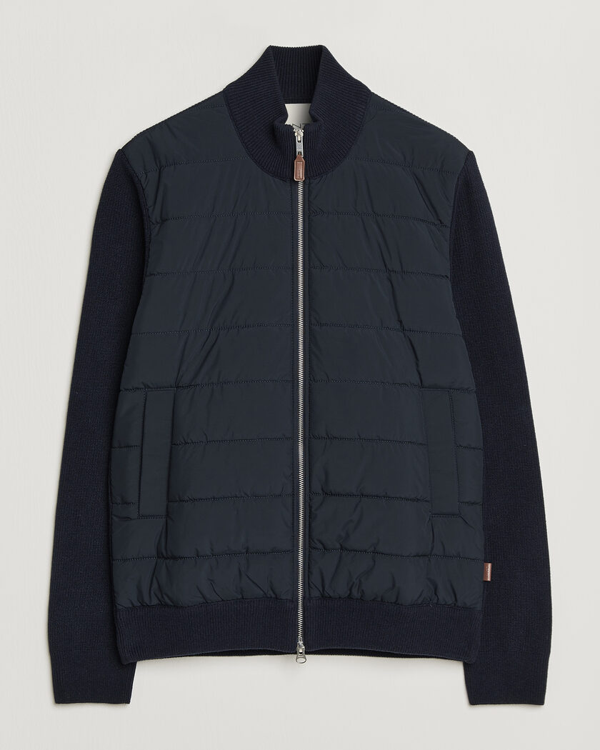 Gant Hybrid Full Zip Evening Blue – Blauw
