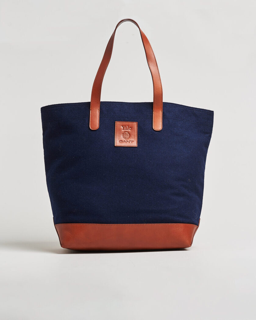 Gant YALE Melton Tote Bag Marine – Blauw