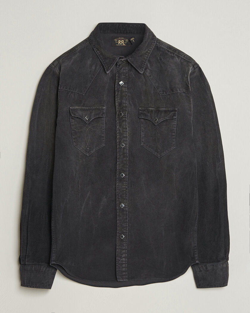  RRL Buffalo Western Shirt Black – Zwart