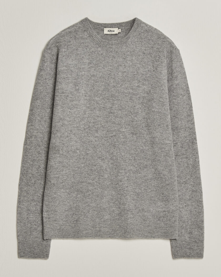  Altea Cloud Cashmere Blend Sweater Grey Melange – Grijs