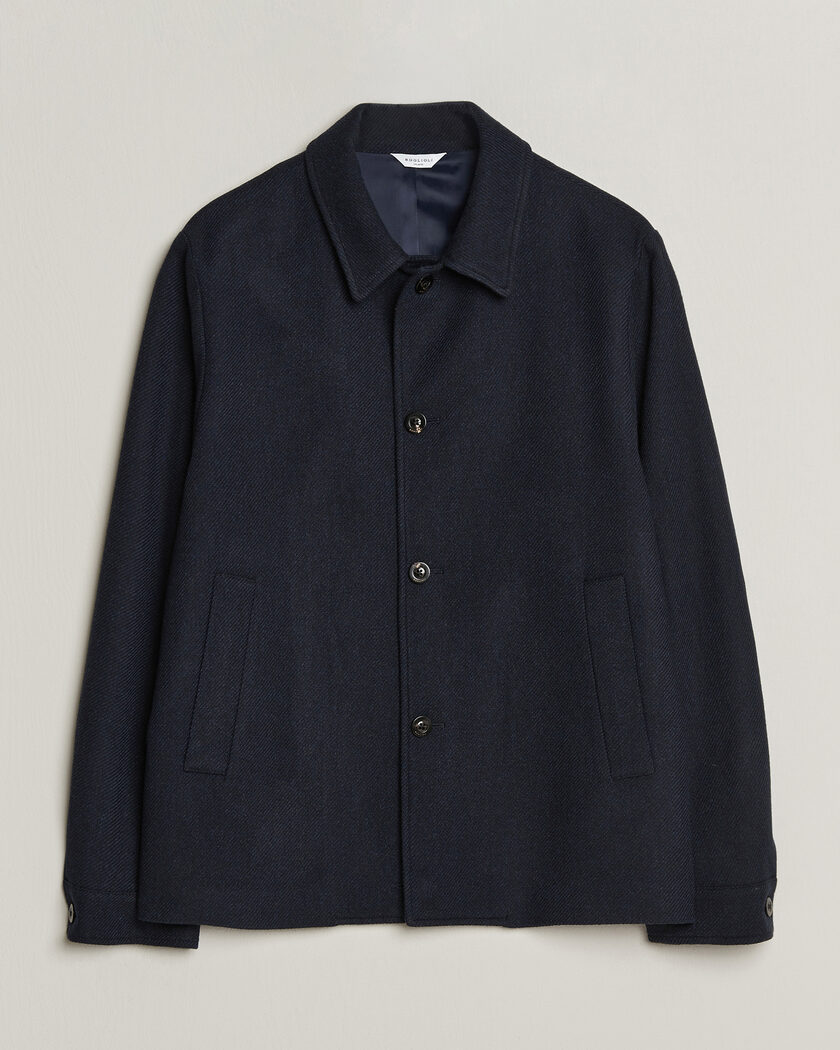 Boglioli Wool/Cashmere Solferino Jacket Navy – Blauw
