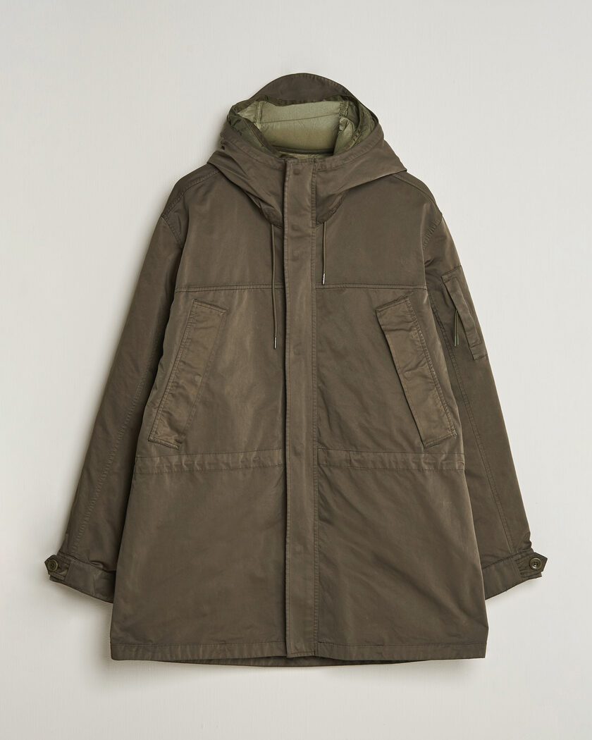 C.P. Company Micro Kei 2 in 1 Nylon Parka Olive – Groen