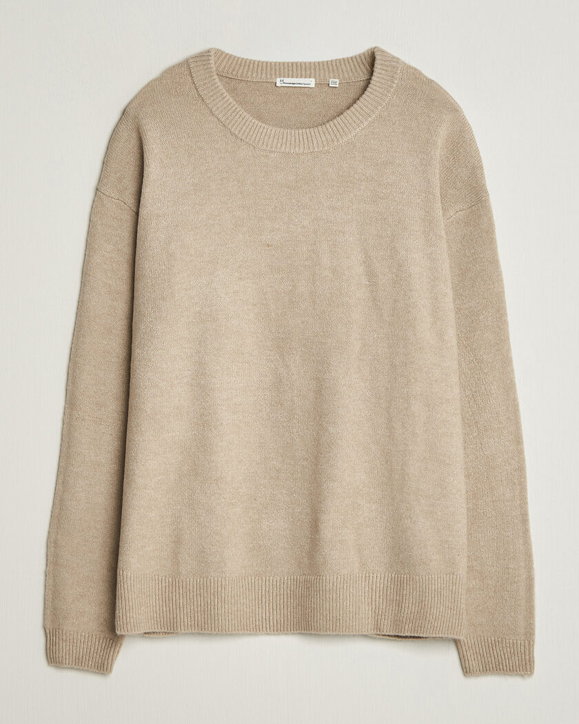 KnowledgeCotton Apparel Knitted Crewneck Feather Grey – Grijs