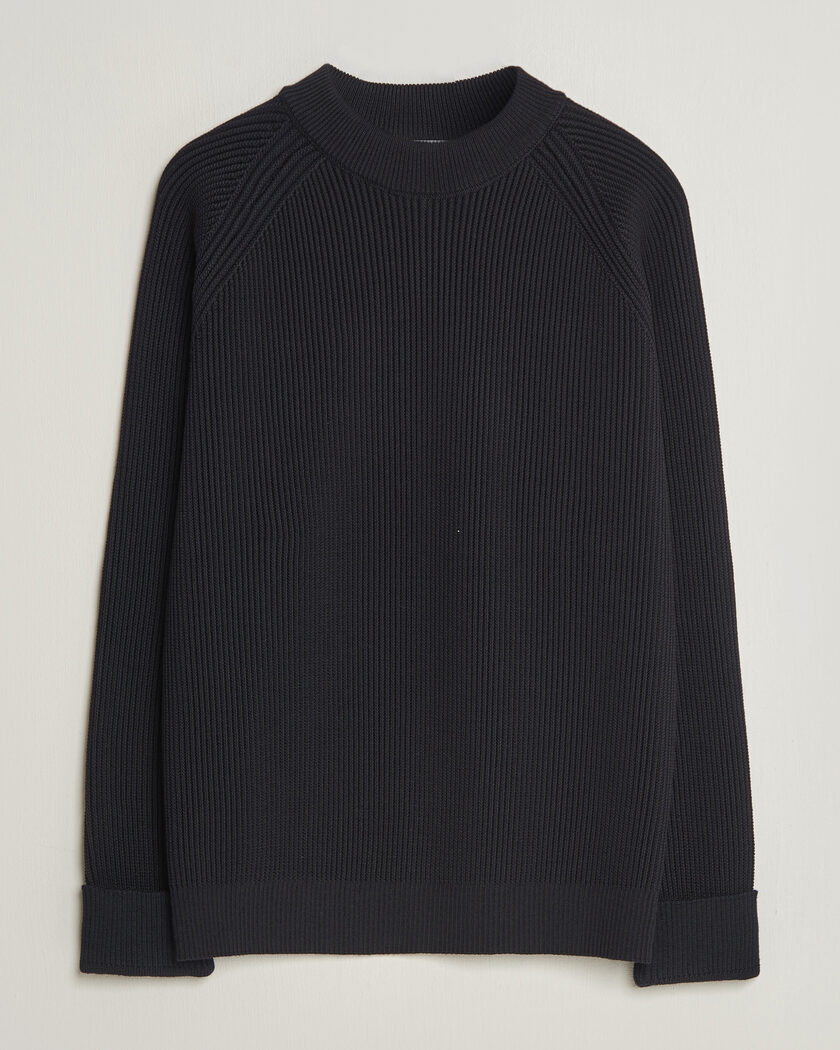 S.N.S. Herning Render Mock Neck Navy Blue – Blauw