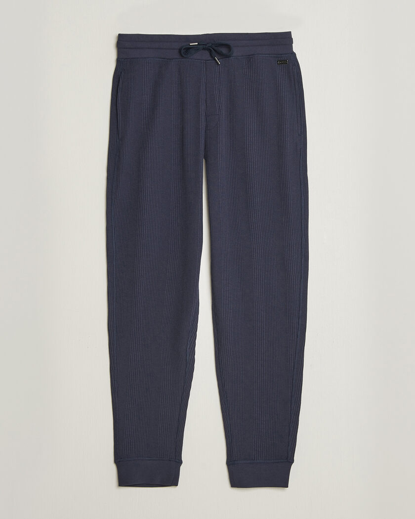 BOSS BLACK Structured Loungewear Sweatpants Dark Blue – Blauw