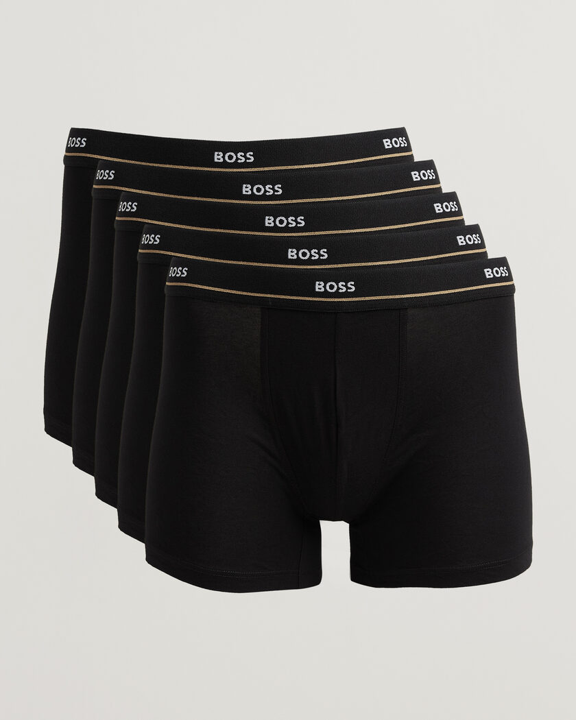 BOSS BLACK 5-Pack Boxer Brief Black – Zwart