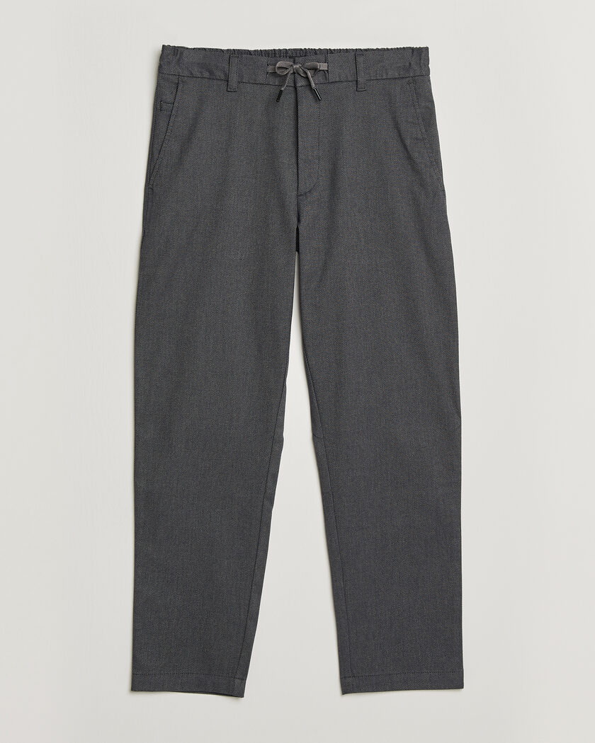 BOSS ORANGE Tapered Fit Drawstring Chino Dark Grey – Grijs