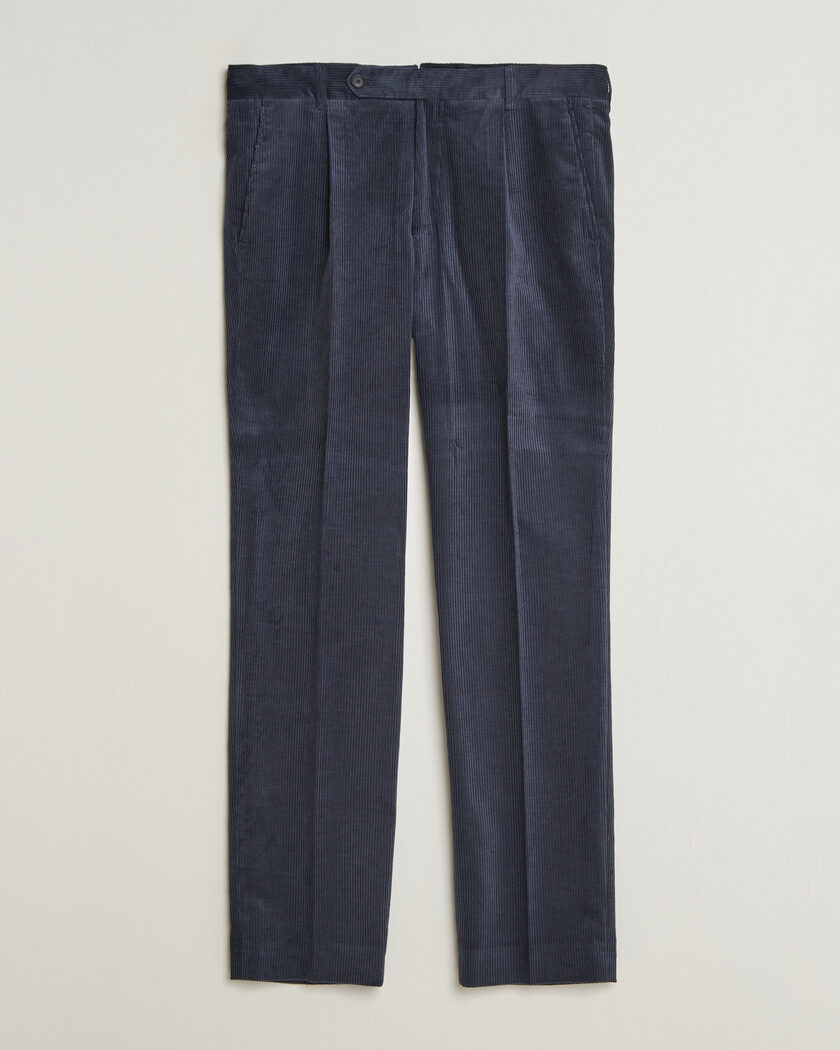 BOSS BLACK Perino Corduroy Suit Trousers Open Blue – Blauw