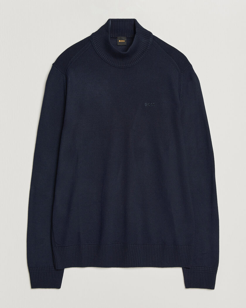 BOSS ORANGE Avac Knitted Turtleneck Dark Blue – Blauw