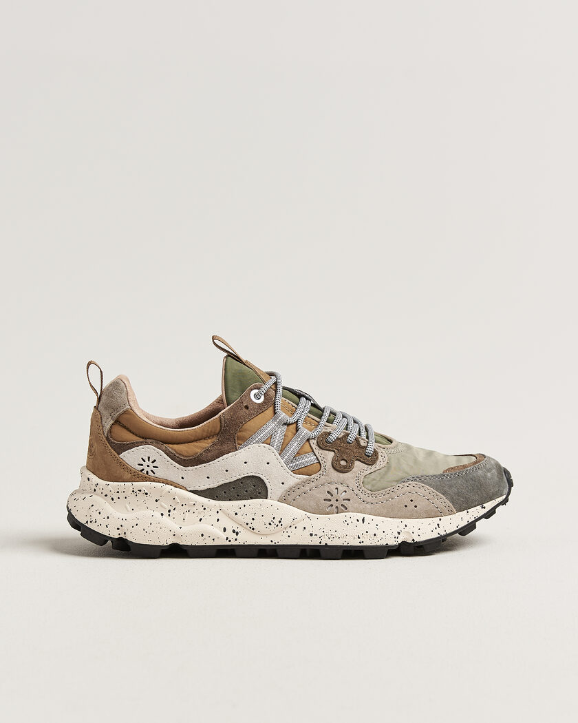  Flower Mountain Yamano 3 Suede/Nylon Sneaker Grey/Onion – Grijs
