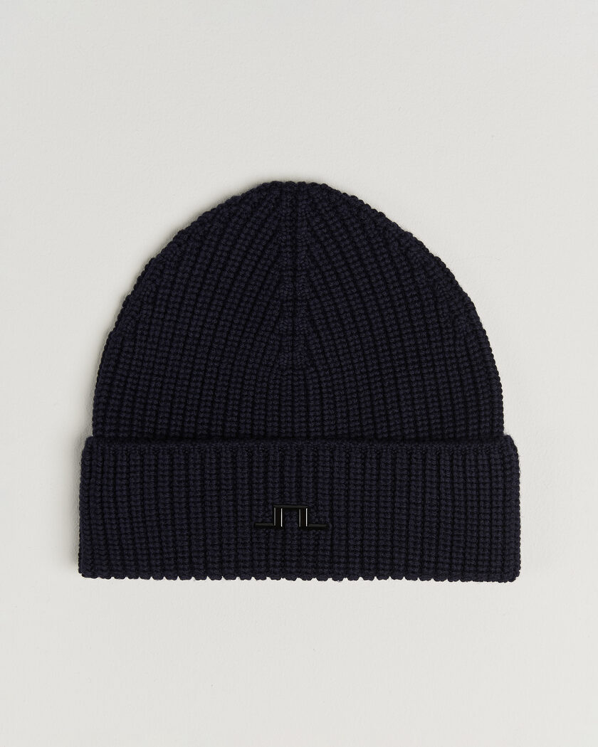 J.Lindeberg Merino Beanie JL Navy – Blauw
