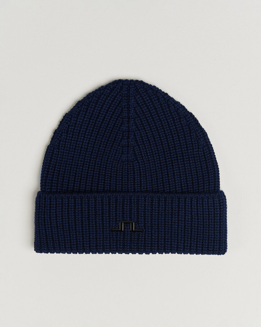 J.Lindeberg Merino Beanie JL Navy – Blauw