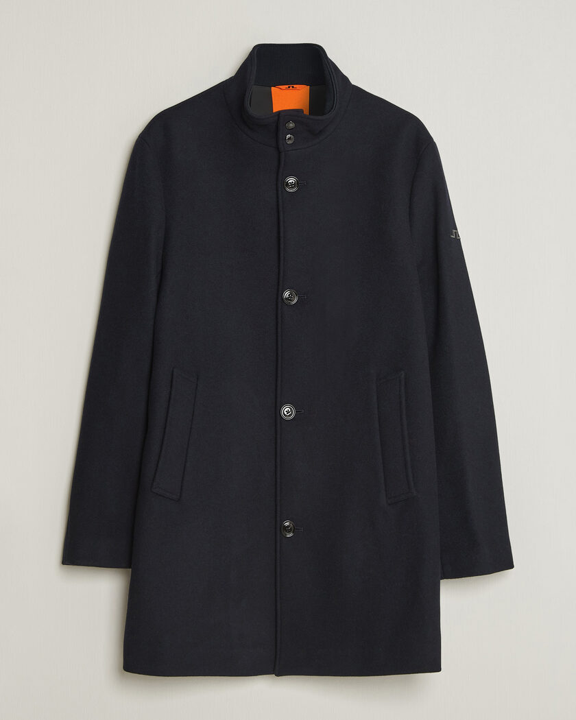 J.Lindeberg Lexon Wool Coat JL Navy – Blauw