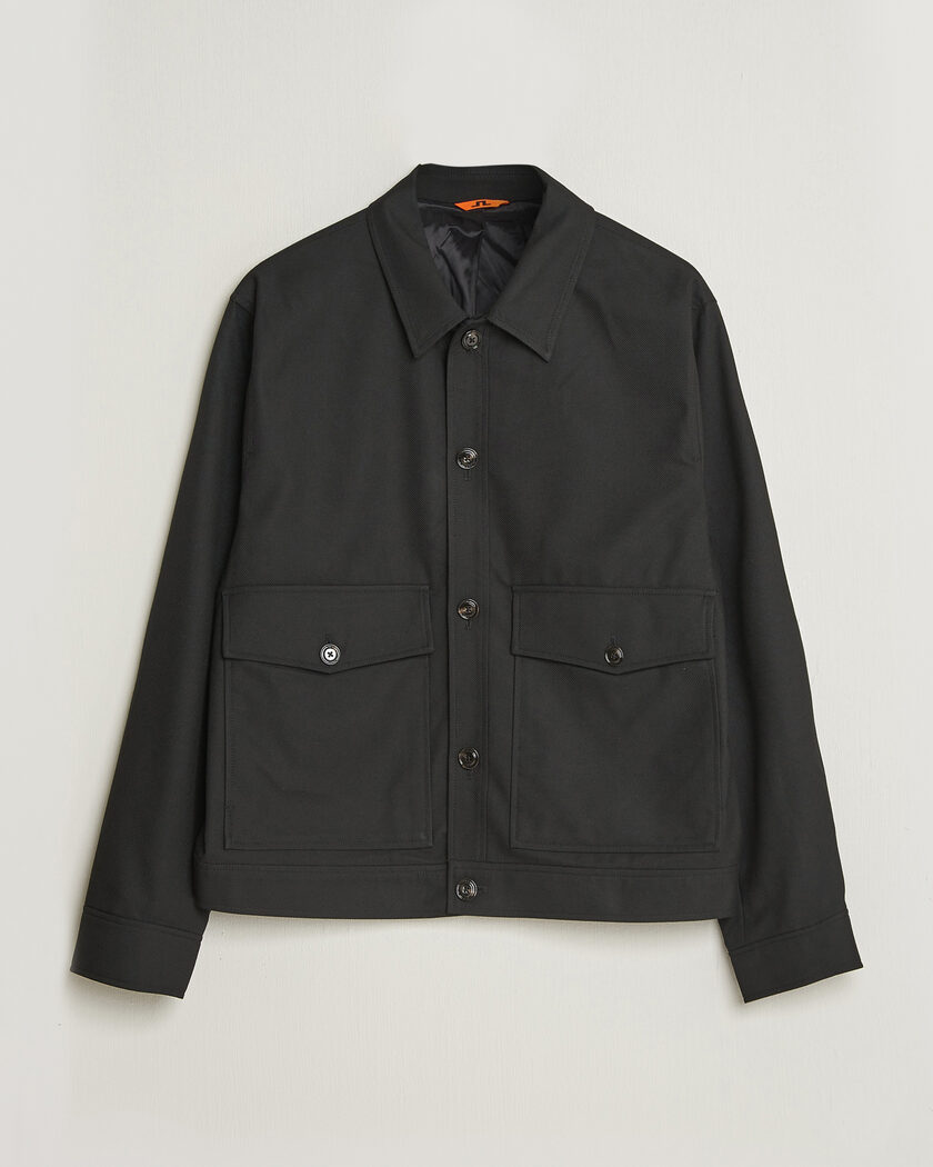 J.Lindeberg Jevin Brushed Twill Jacket Black – Zwart
