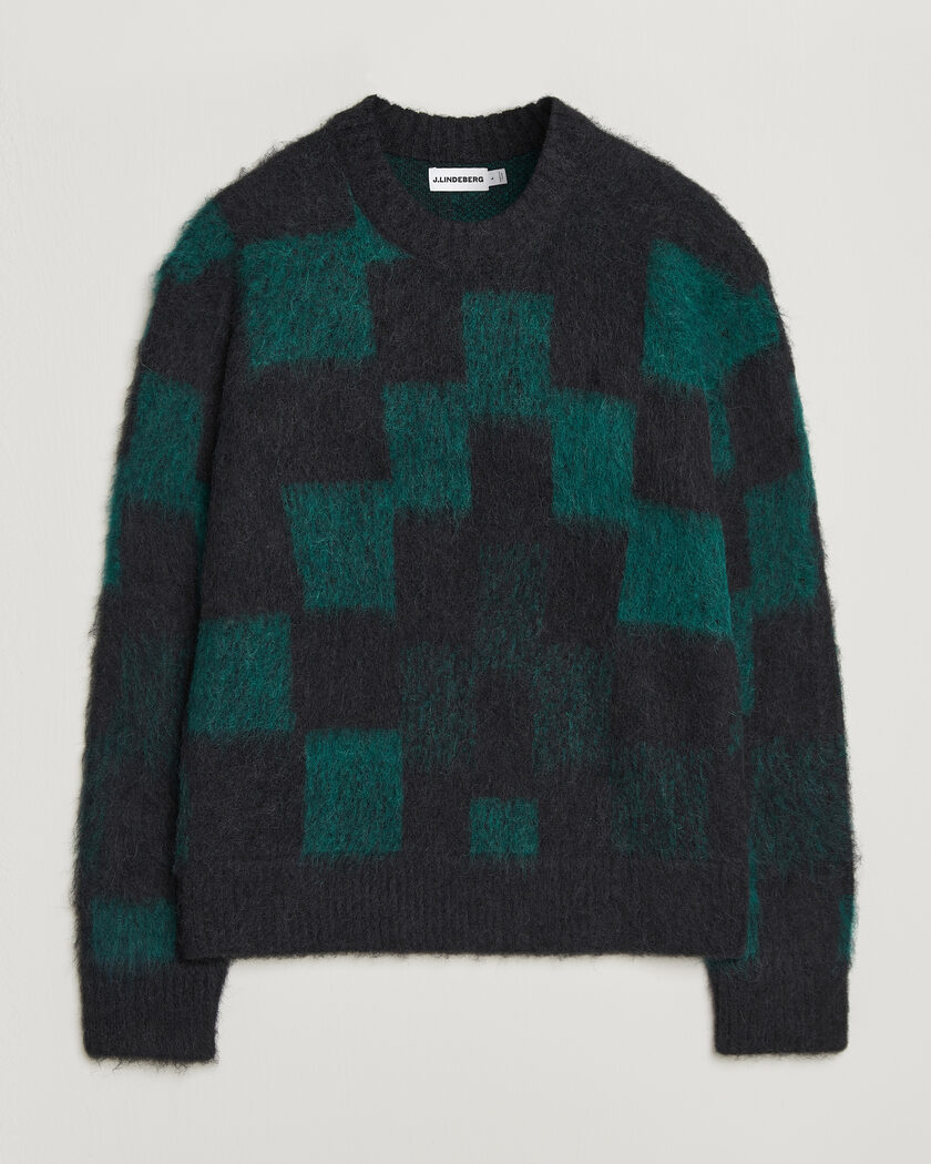 J.Lindeberg Hank Graphic Knitted Sweater Forest Biome – Meerkleurig