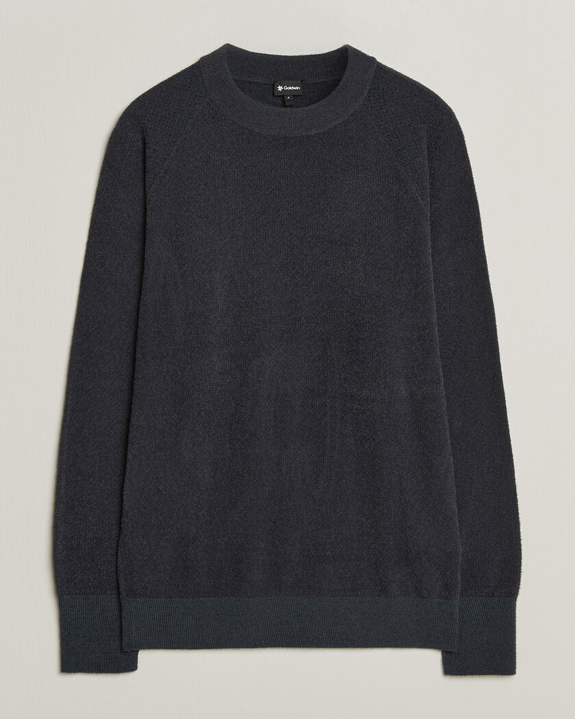 Goldwin Mesh Pile Crew Neck Wolf Gray – Grijs