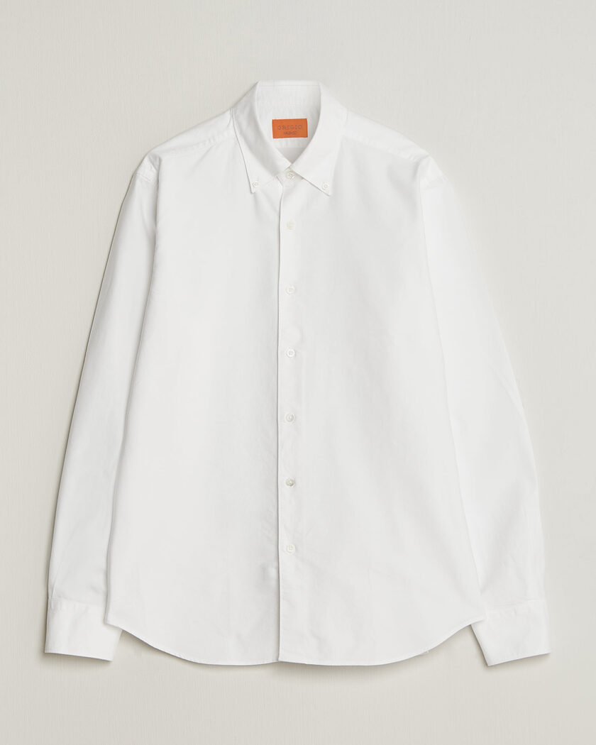 Grigio Oxford Button Down Shirt White – Wit