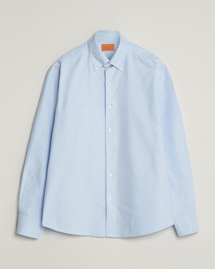 Grigio Oxford Button Down Shirt Light Blue – Blauw
