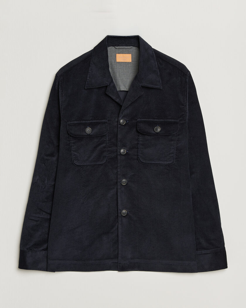 Grigio Corduroy Overshirt Navy – Blauw