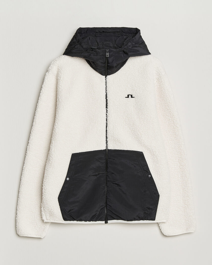 J.Lindeberg Varek Hybrid Hooded Full Zip Tofu – Meerkleurig
