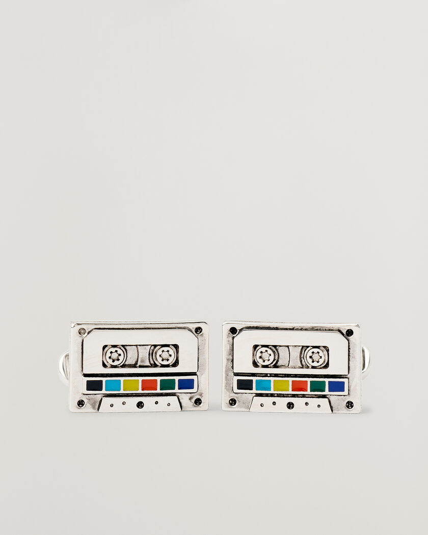 Paul Smith Tape Cufflink Silver – Zilver