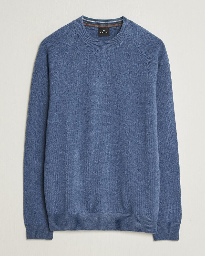 PS Paul Smith Wool Knitted Sweater Blue – Blauw