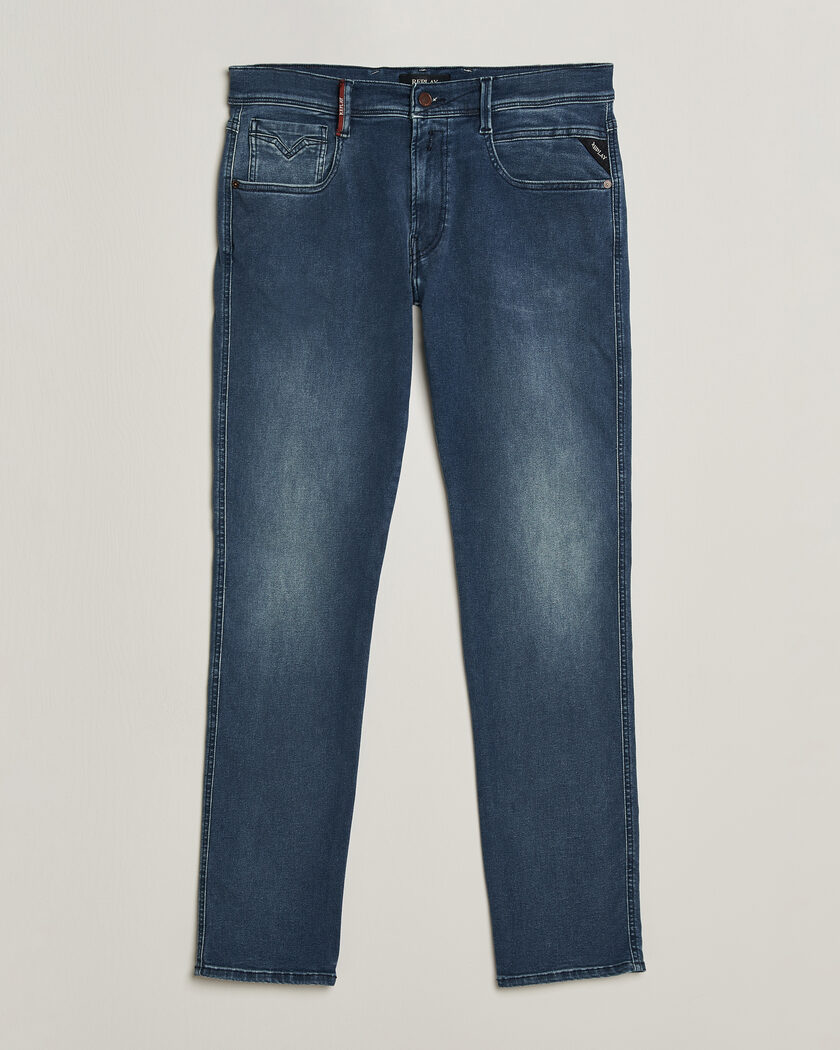 Replay Anbass Hyperflex Jeans Dark Blue – Blauw