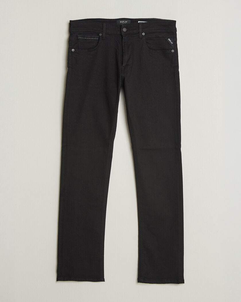 Replay Grover Powerstretch Jeans Stay Black – Zwart