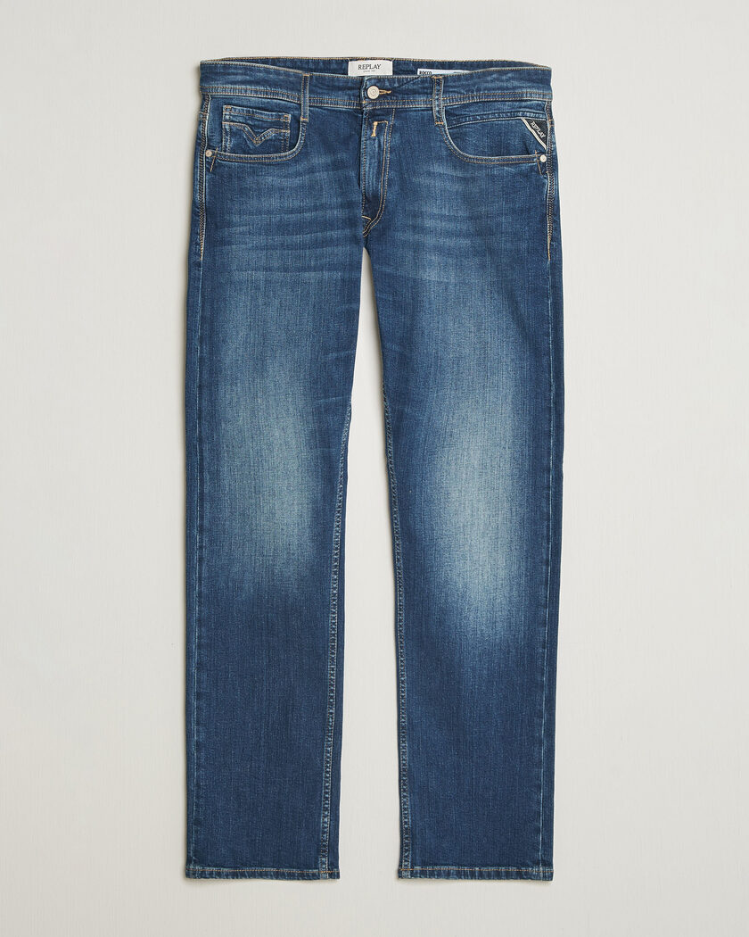 Replay Rocco Comfort Fit Super Stretch DNA Jeans Dark Blue – Blauw