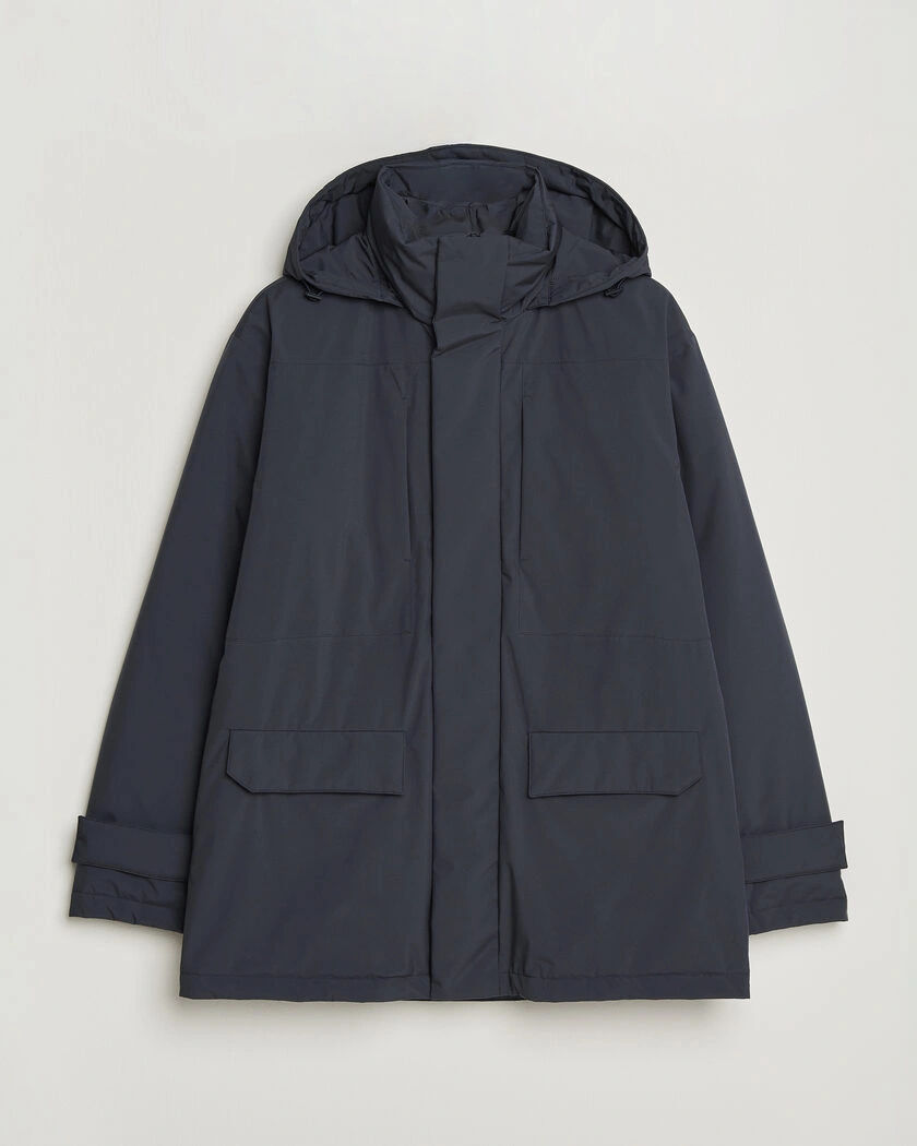 Herno Waterproof Down Coat Navy – Blauw