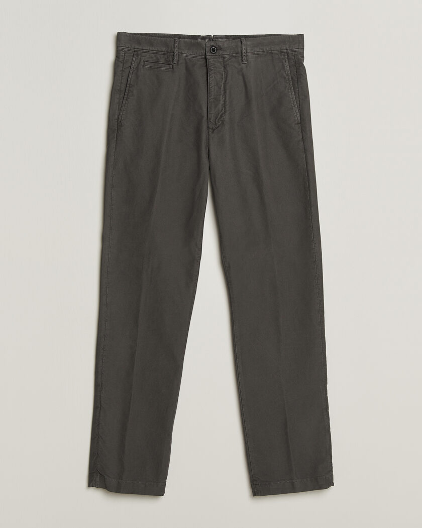 Incotex Regular Fit Garment Dyed Slacks Dark Grey – Grijs