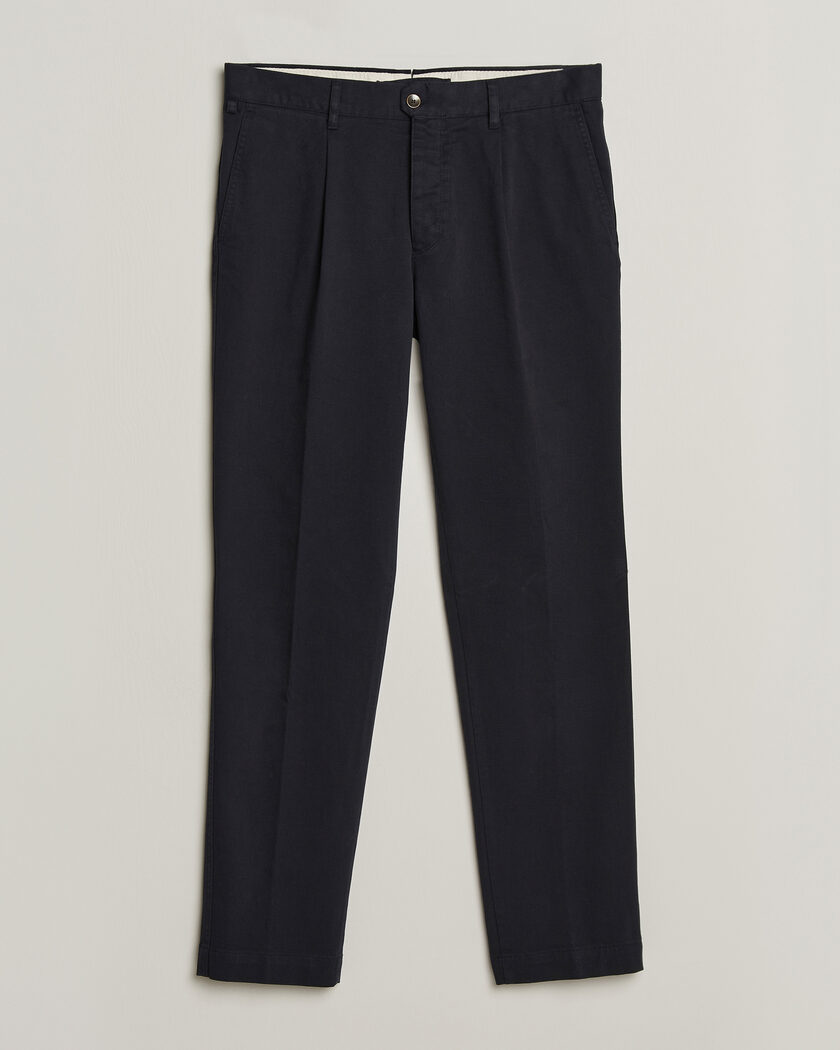 Incotex Regular Fit Cover Chinos Navy – Blauw