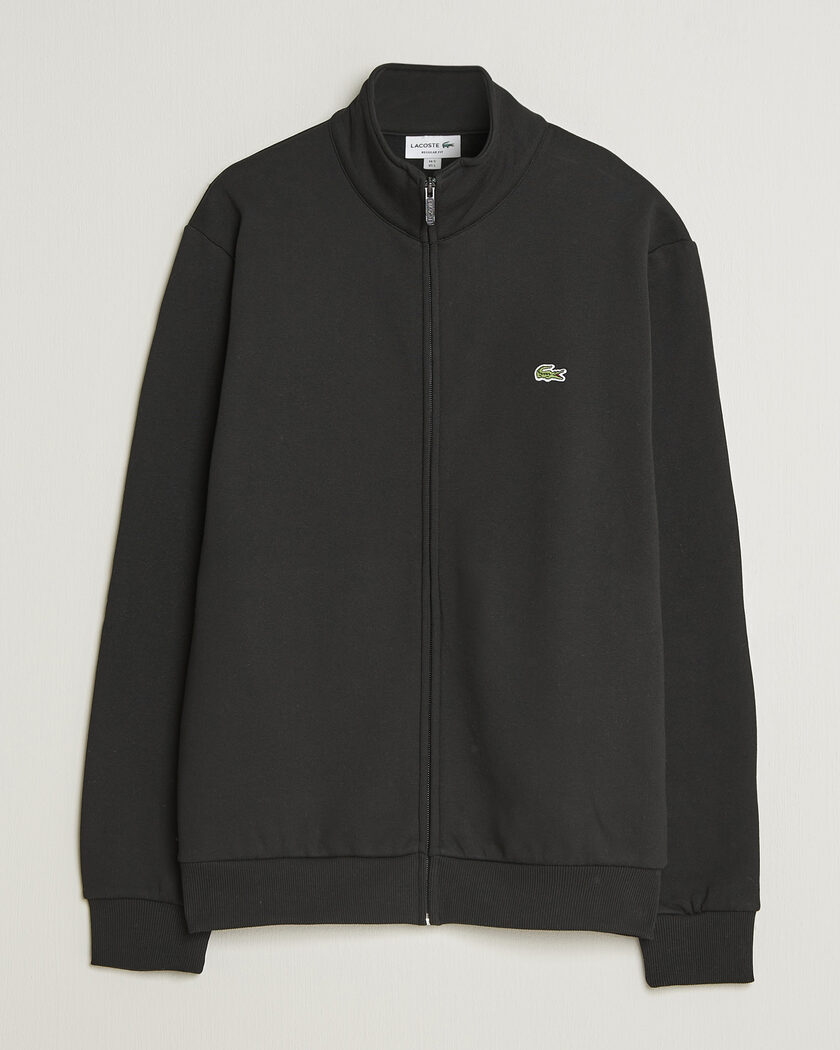 Lacoste Full Zip Sweater Black – Zwart