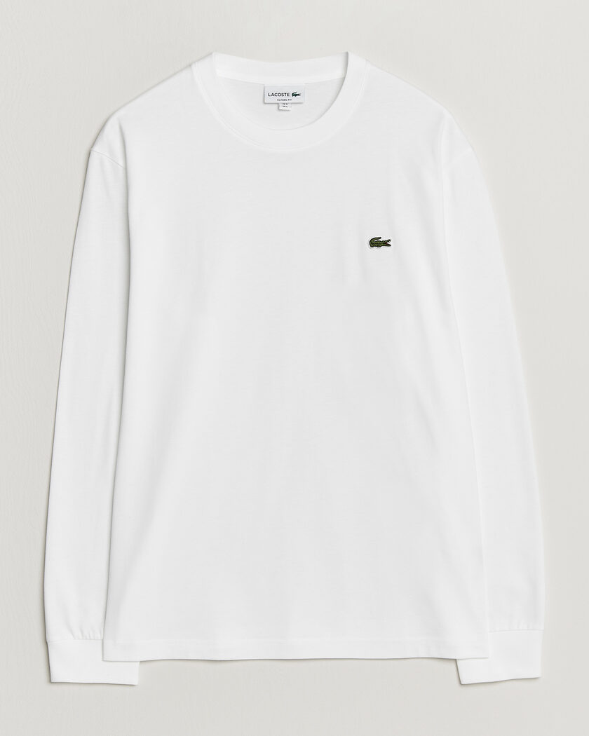Lacoste Crew Neck Long Sleeve T-Shirt White – Wit