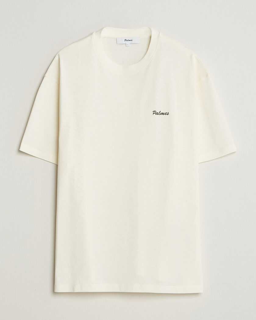 Palmes Logo T-Shirt Off White – Wit