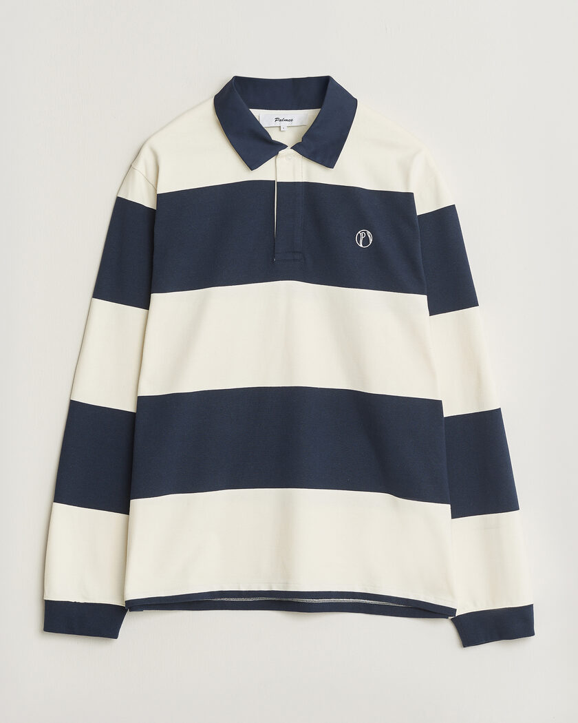 Palmes Ball Rugby Shirt Navy Stripe – Blauw