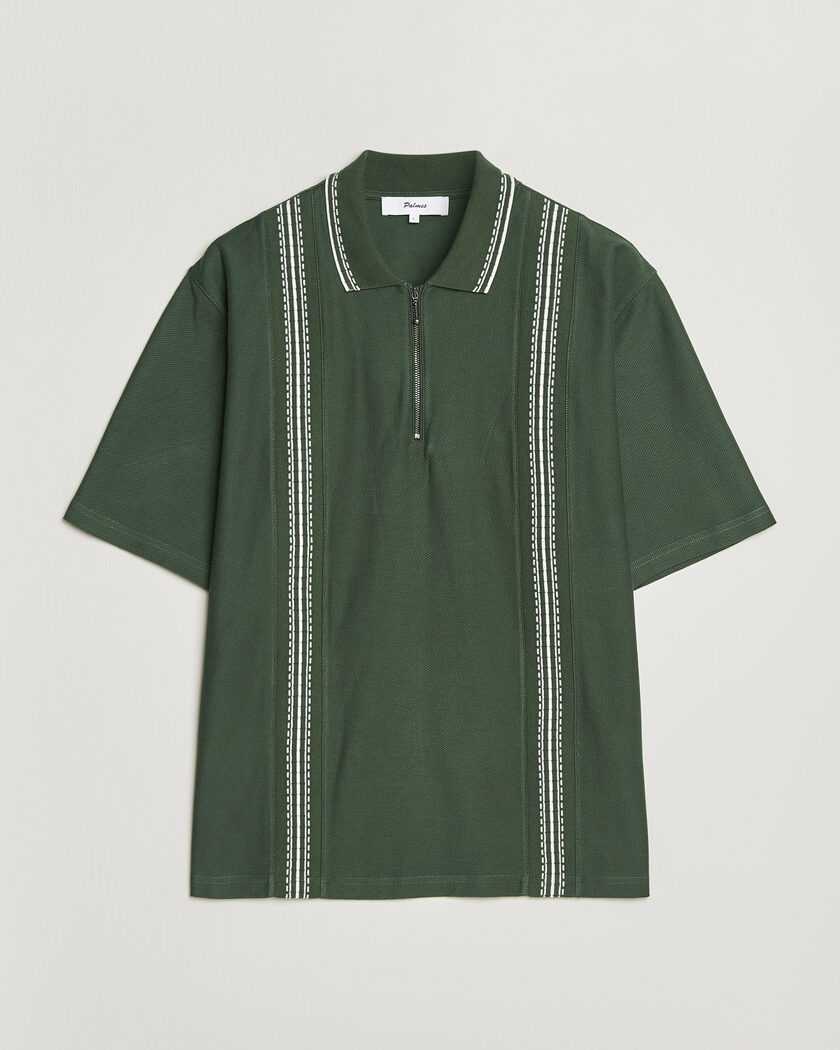 Palmes Panel Zip Polo Green – Groen