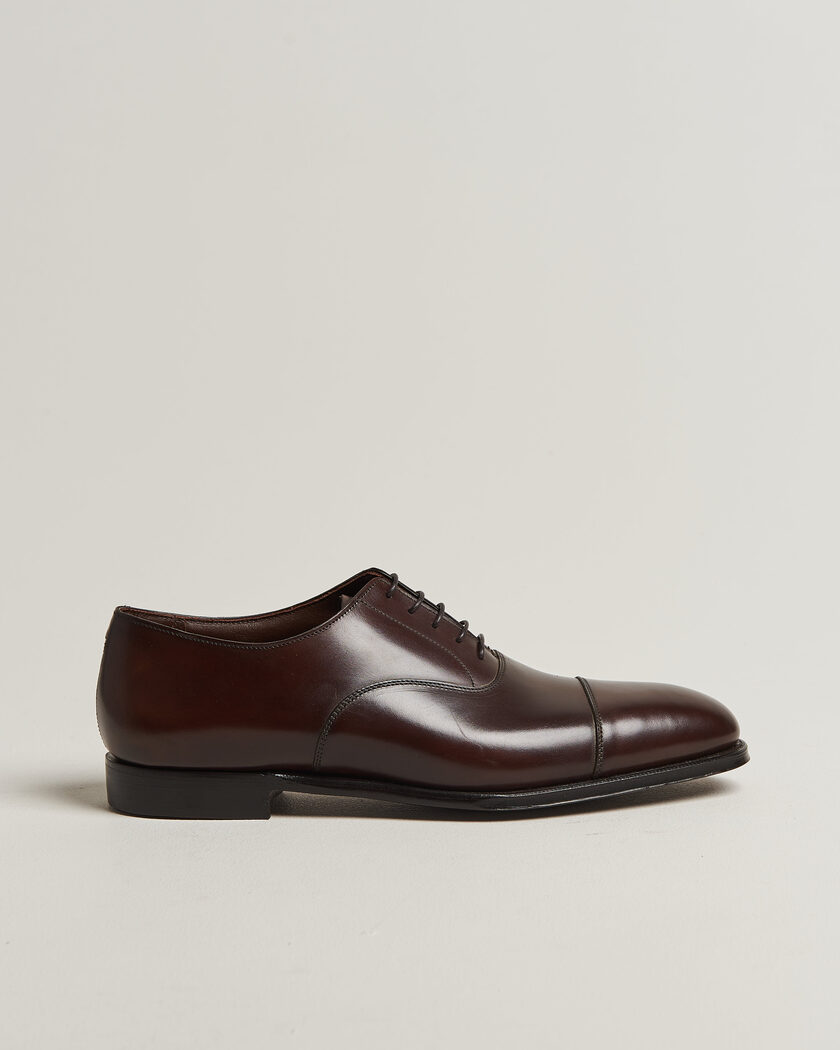 Crockett & Jones Audley Handgrade Oxford Dark Brown Antique Calf – Bruin