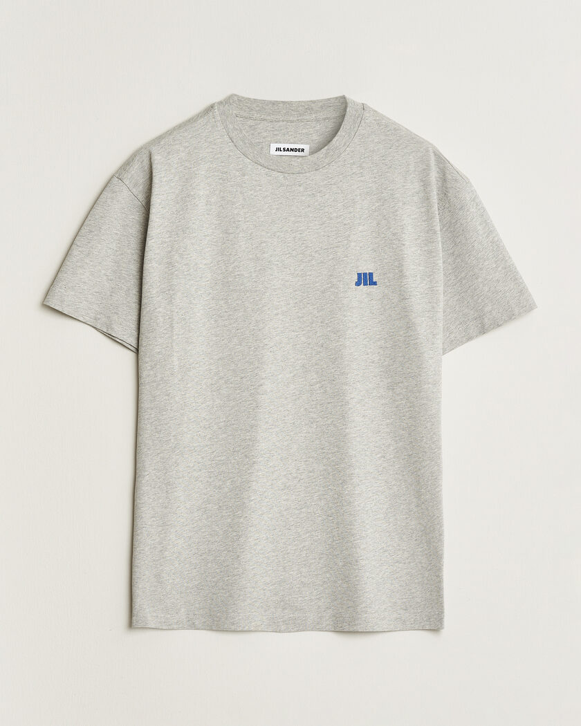 Jil Sander Short Sleeve Jil Logo T-Shirt Light Grey – Grijs