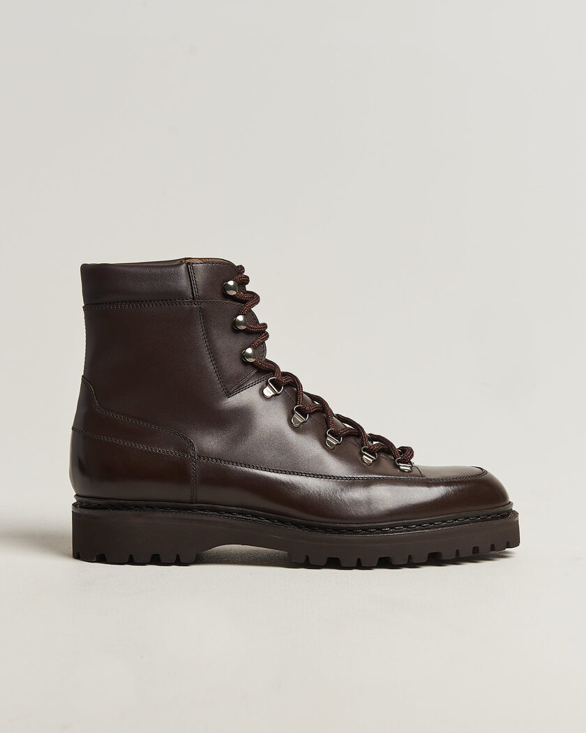 John Lobb Sommet Lace Up Boots Dark Brown Calf – Bruin