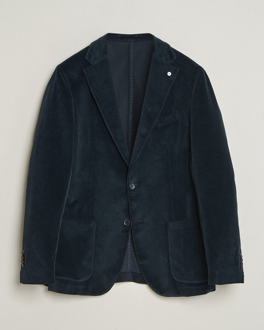 L.B.M. 1911 Jack Corduroy Blazer Navy – Blauw