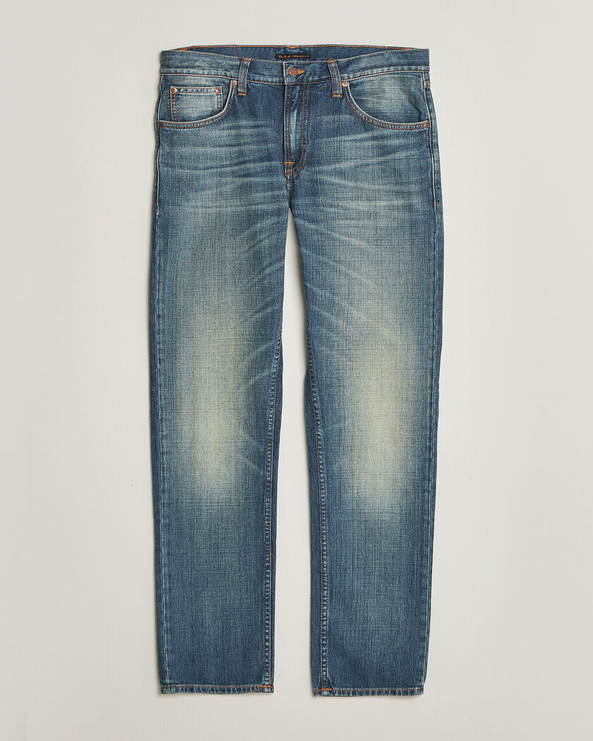 Nudie Jeans Gritty Jackson Jeans Tidal Waves – Blauw