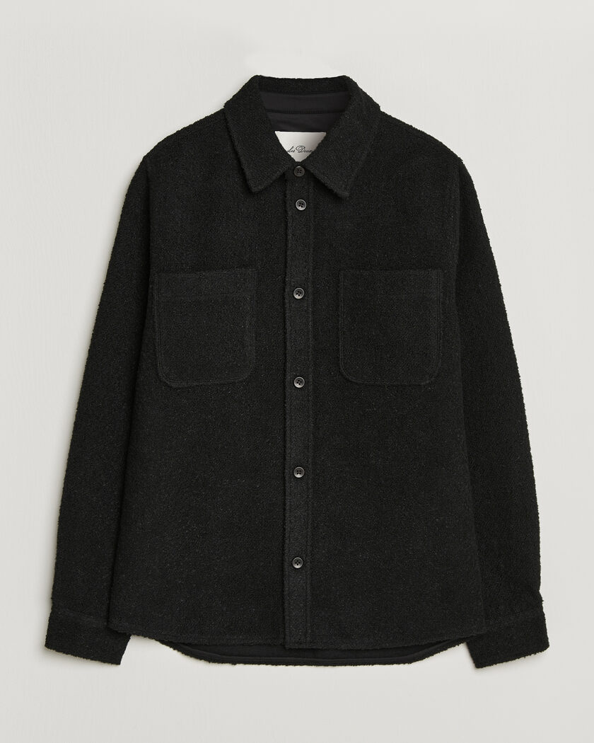 LES DEUX Boucle Overshirt Black – Zwart