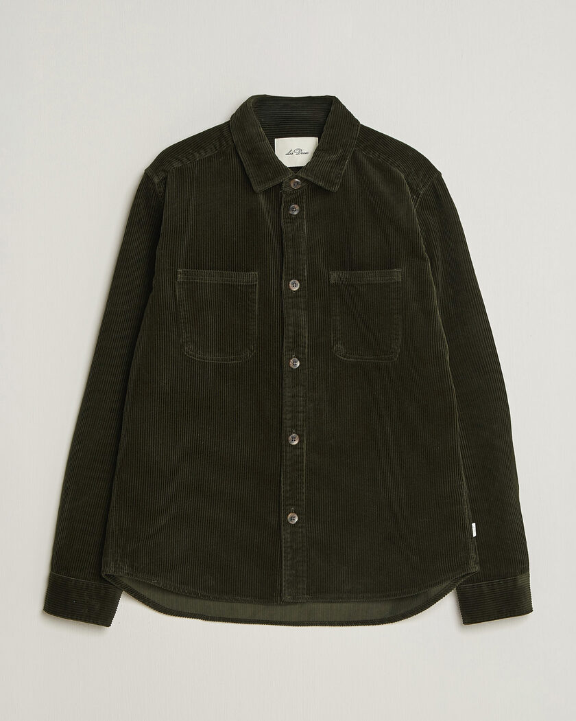 LES DEUX Corduroy Overshirt Rosin Green – Groen