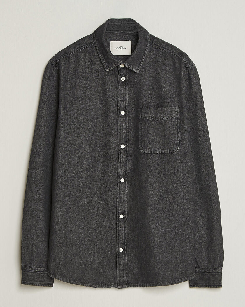 LES DEUX Denim Shirt Black Wash – Zwart