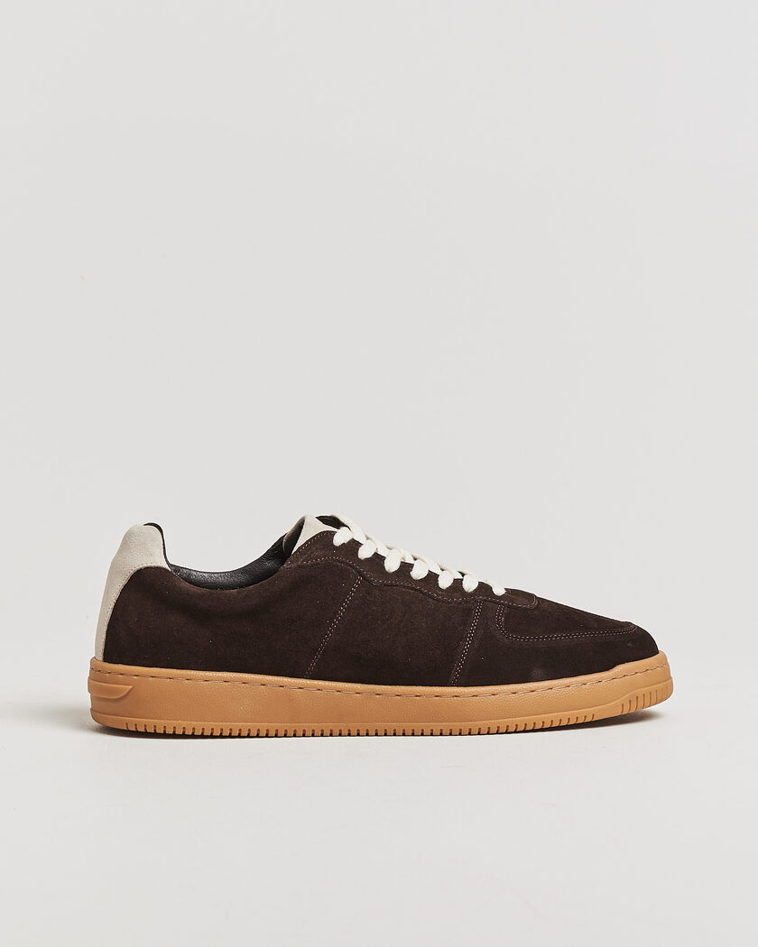 LES DEUX Suede Sneaker Molé Brown – Bruin