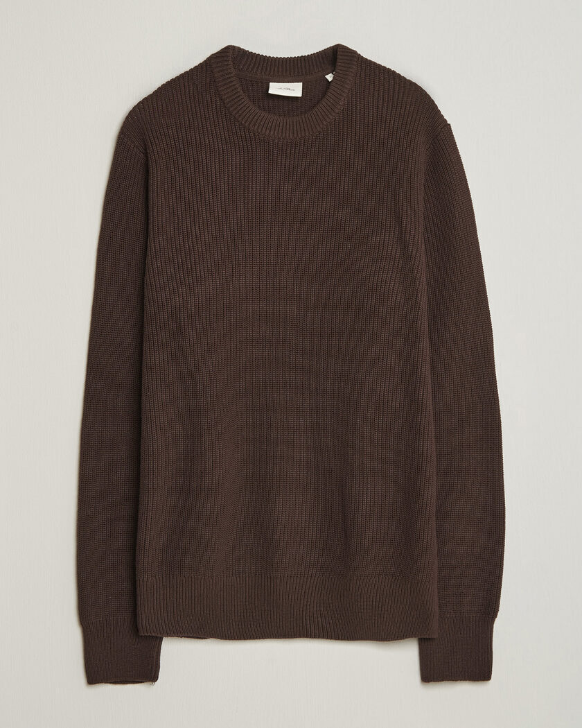 LES DEUX Rib Crewneck Knit Molé Brown – Bruin
