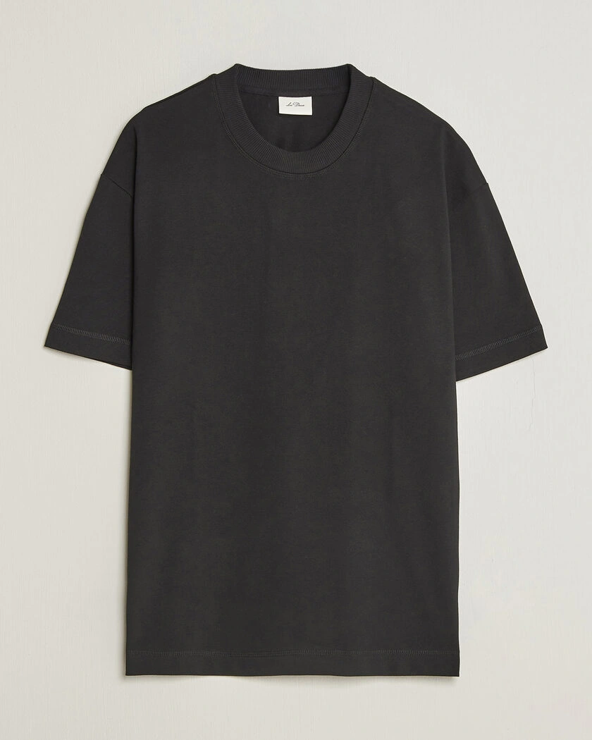 LES DEUX Heavyweight T-Shirt Black – Zwart