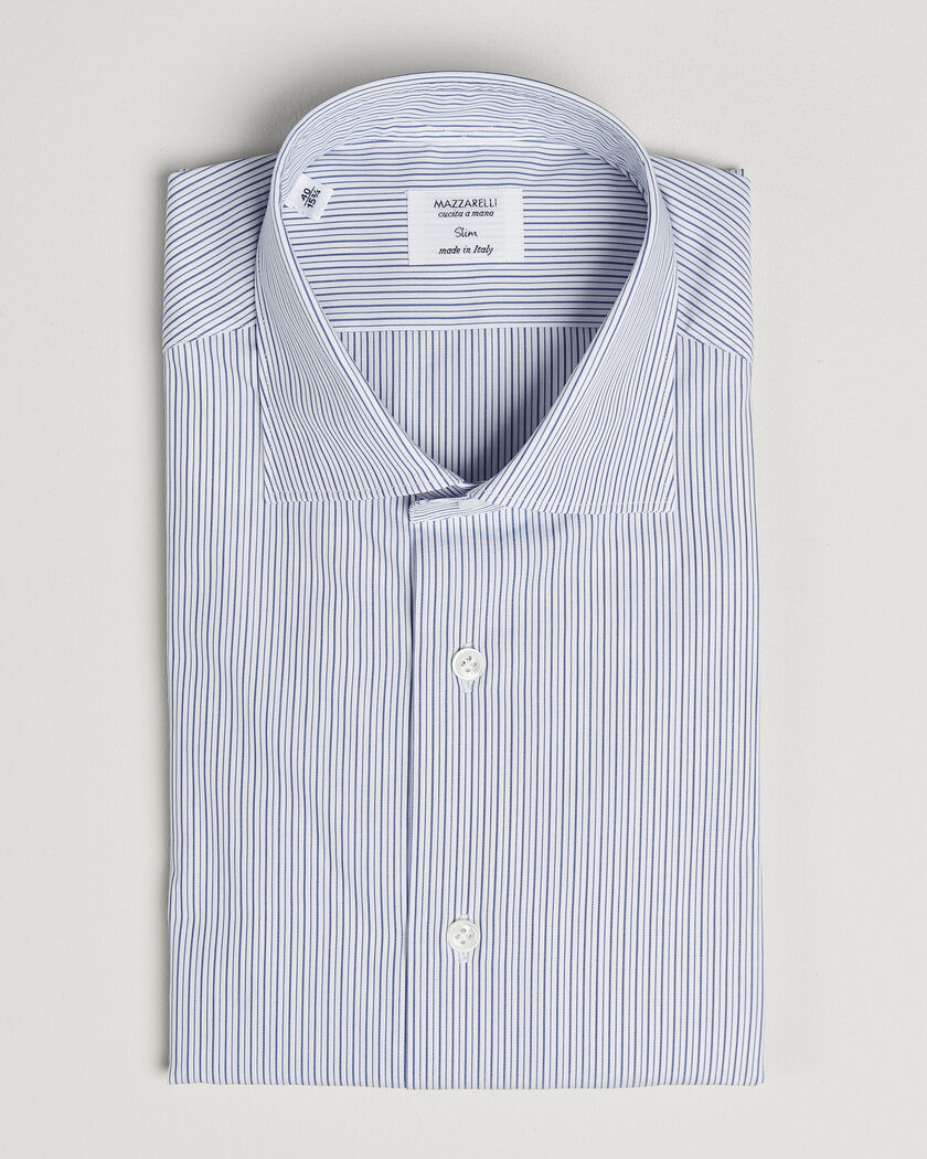 Finamore Napoli Milano Slim Fit Classic Shirt Blue | Man