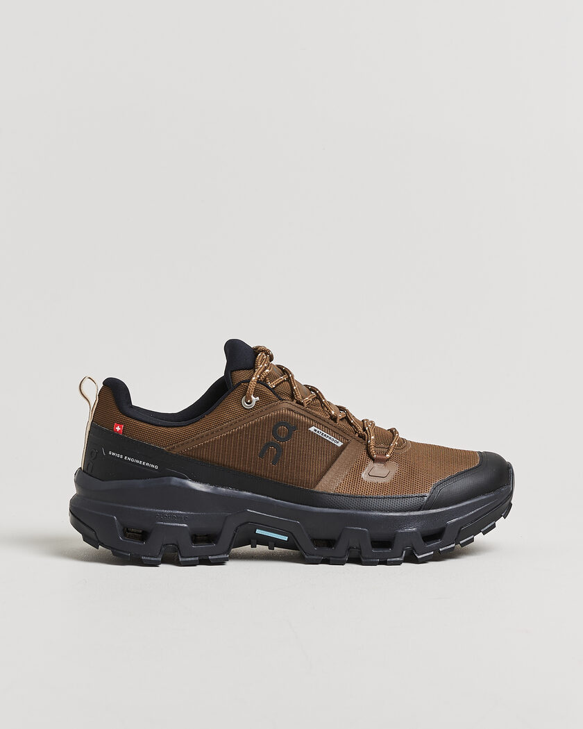 On Cloudrock Low Waterproof Earth/Black – Bruin